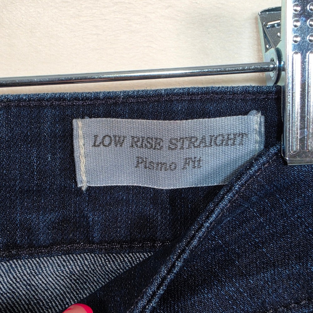 Guess Low Rise Straight Jeans Women's 31 Dark Wash Y2K Stretch Denim - Picture 3 of 16